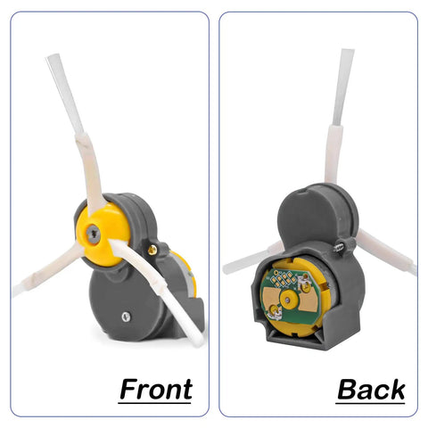 Front and back view of Side Brush Motor Module Replacement For 500 600 700 800 900 Series Vacuum Cleaners