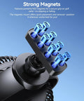 Magnetic Golf Cart Fan With 10000mAh Battery, Rechargeable, 3 Speeds, showcasing strong N52 magnets for secure grip on golf carts.