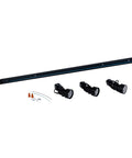 34 Inch Track Lighting Kit With 3 Way Ceiling Spot Heads, Dimmable Rotatable LED Bulbs Included, Hardwired For Kitchen Bedroom Living Room, Black Finish
