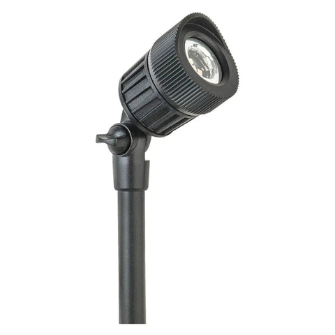 Low Voltage LED Micro Spot Light Kit 4 Pack With Aluminum Black Finish 50 Feet Wire 22W Transformer Timer Box And 4 Wall Brackets