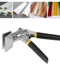 Durable Alloy Steel Hand Seamer for Metalworking, Multifunctional Straight Jaw Bender, Heavy Duty Duckbill Pliers, 80mm Bent Type
