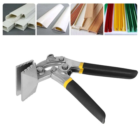 Durable Alloy Steel Hand Seamer for Metalworking, Multifunctional Straight Jaw Bender, Heavy Duty Duckbill Pliers, 80mm Bent Type