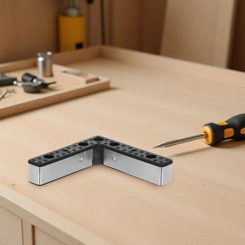 Four Pack L Shaped Aluminum Furniture Legs With Plastic And Alloy Replacement Sofa And Cabinet Feet With M5 Screws