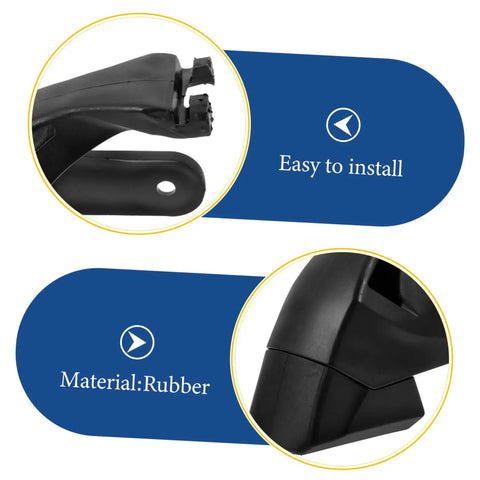 Replacement Inline Skate Brake Kit Universal Toe Stopper for Smooth Braking, rubber material, easy to install details.