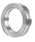 Heavy Duty 12 Inch Adjustable Stainless Steel Hose Clamps Tool Kit With Cut To Fit Metal Straps And Super Strong Worm Gear Fasteners For Auto Home Repair Projects coiled stainless steel band