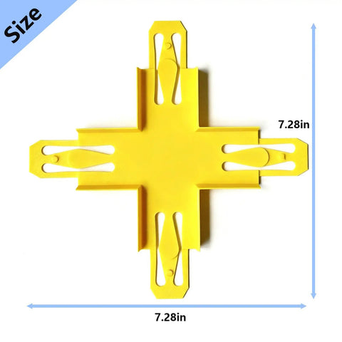 Ultimate Cross Shape Racetrack Connector Kit For Hot Wheels Fans Expandable 4 Way Cross Intersection Track Set, 7.28in size