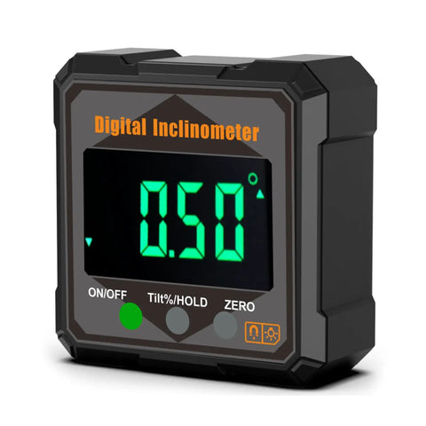 Tough As Nails Digital Angle Finder Crisp Readings Electronic Protractor with display showing 0.50°, perfect for layout and measuring.