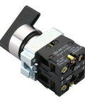 Rotary Selector Switch 3 Position Latching Maintained Left Center Right XB2 BD33 22mm 2 NO Contacts 10A 600V Industrial Power Switch