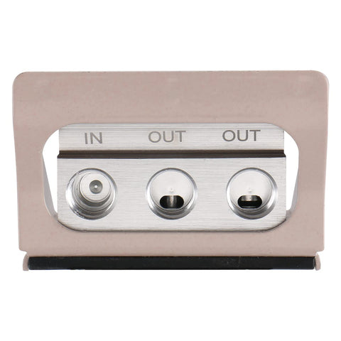 Pneumatic Foot Pedal Valve FV-420 showing triple port connections: in, out, out on metal plate