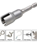 Hex Shank Socket Driver Adapter for Drills and Power Tools Heavy Duty Long Lasting Workhorse Bit Extension shown with accessories
