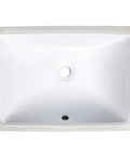 Undermount White Bathroom Sink 16 By 11 Narrow Rectangular Vanity Sink With Overflow Vitreous China Ceramic Fits 18 Inch