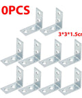 10 Pcs 4 Hole 90 Degree Corner Braces L Shaped Steel Brackets For Shelves Chairs Drawers And Cabinets Heavy Duty Right Angle Brackets