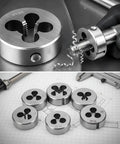 1 Inch 14 UNF Right Hand Thread Die For Bolt Repair And Rethreading Round Machine Die For Carbon Steel And Alloy Metals Pro Grade Heavy Duty Fine Thread Tool For Creating Or Fixing Threads, steel die set
