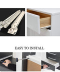 Heavy Duty Metal Drawer Slides Built Tough For Furniture 25 To 50 Centimeters showing installation and components for smooth drawer operation.