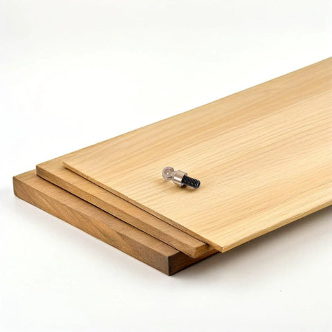 Must Have Grandfather Clock Weight And Shell Hook M6 Repair Parts placed on stacked wooden boards