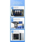 Detailed analysis of the Semi Automatic Bottle Blowing Machine showing infrared oven, fast running speed, and control system.