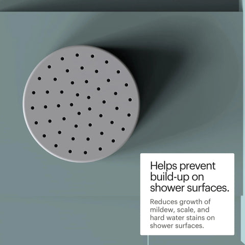 Top view of Universal Compact Shower Filter Replacement Cartridge For Cleaner Water NSF Certified 177 with holes for filtering