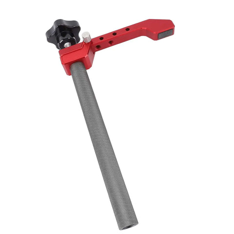Bench Dog Clamp 19mm Fit Aluminum Alloy Dog Hole Clamp with large pressing plate and adjustable screw for woodworking.