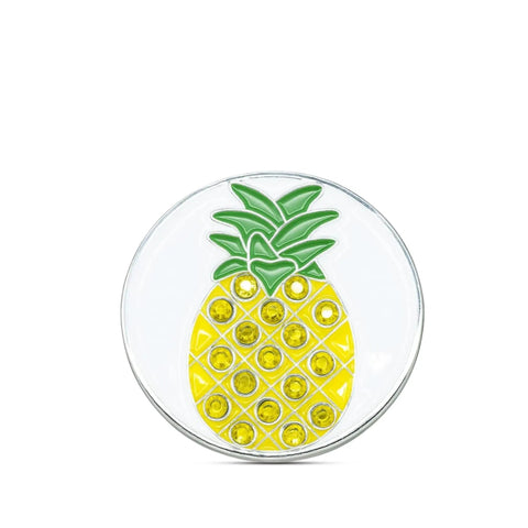 Pineapple Shaped Golf Ball Marker For Alignment And Game Changer Putting Green Precision Metal Ball Marker 1 Inch Wide