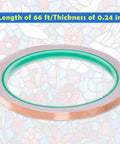 Copper tape for Multi Angle Soldering Jig Kit For Stained Glass Projects With 30 60 90 120 150 180 Degree Settings