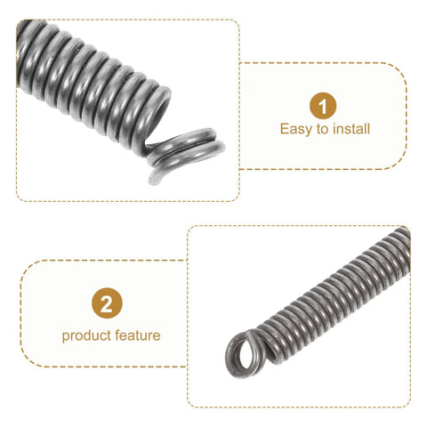 Top Notch 6 Pcs Sewroro Washing Machine Door Boot Seal Spring Clamp Replacement Kit, close-up silver metal spring clamp, easy to install