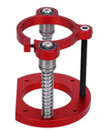 Router Lift Base With 70mm Lift Stroke And 2 Jaw Clamp Manual Operation For Router Table Insert Plate Easy Height Adjustment Lifting System With Manual Rod Fits 64 To 66 Mm Trimming Machines red aluminum alloy base with spring and clamp