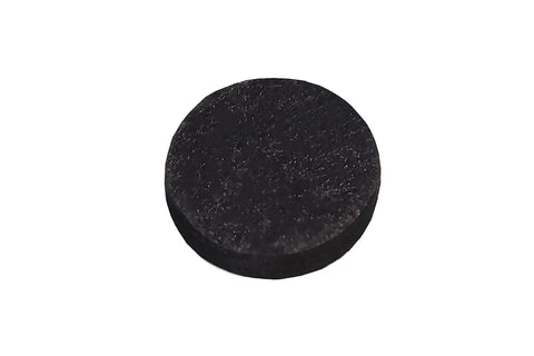 Close-up of a single round brown pad, Self Adhesive Felt Furniture Pads One Half Inch Brown 24 Pack Easy Peel And Stick Scratch Protection