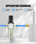 Beefy Heavy Duty Industrial Air Filter With Auto Drain Moisture Separator, 3/4 Inch NPT, for Plasma Cutter and Paint Sprayer setup