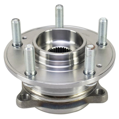 Front view of Two Piece Front Wheel Bearing And Hub Assembly Kit For Hyundai Sonata Tucson Veloster N And Kia Optima Sportage Including Front Driver Side And Front Passenger Side 2015 2019 2021 2022