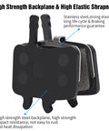 High strength steel brake backplane from the Four Pairs Bike Disc Brake Pads Kit With Three Handy Tools For Quick Install Including Disc Brake Gap Regulator Hydraulic Piston Press Tool And Hex Wrench For Mountain Biking Ebikes And Scooters.