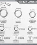 Stainless Steel Lock Washer Set Kit For Auto And Home Fixes 480 Pcs Nine Legit Sizes From M2 To M12 With Storage Box And Metal Split Washers Durable Rust Resistant For Auto And Furniture Repairs In Any Shop Or Garage With A Handy Storage Box. Product dimensions chart showing M2 to M12 washers