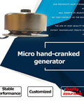 Portable Hand Crank Generator With Wind Power Charge 2W Eco Friendly Power Supply Brushless Motor For Outdoor Camping