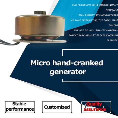 Portable Hand Crank Generator With Wind Power Charge 2W Eco Friendly Power Supply Brushless Motor For Outdoor Camping