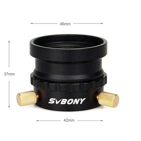 1.25 Inch Focuser Adapter For Reflector Telescopes M42x0.75 Thread All Metal Eyepiece Adapter With Three Locking Screws