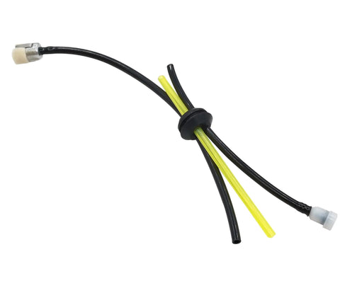 3 Hole Fuel Line Gas Tank Grommet 21mm ID Replacement with two black and one yellow fuel lines for SRM 230 260 265 Trimmers