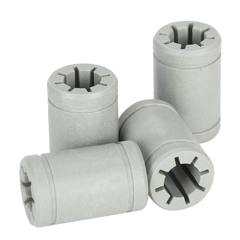 Four Piece Lm8uu Plastic Linear Bearing Kit For 3D Printers Delivering Slick Glide Dead Quiet Running And Zero Grease Drama With Top Shelf Polymer Build Perfect For Straightforward Diy Projects And Cnc Router Mods