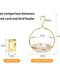 Size comparison of Outdoor Oriole Feeders With Fruit Holder No Fuss To Disassemble And Wash Sturdy Metal Frame Bird Feeders