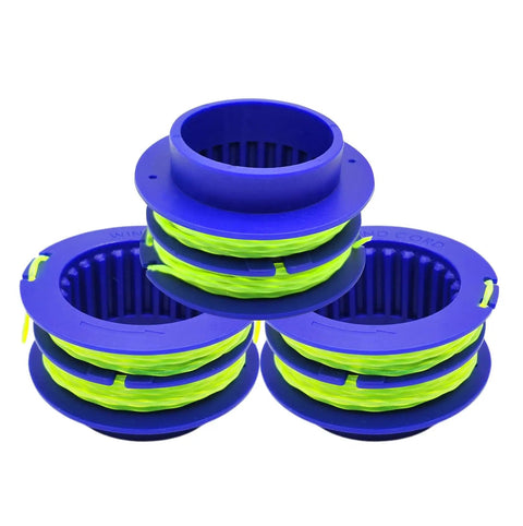 Dual Line Trimmer String Spool 0.080 Inch 16 Feet 3 Pack Built For Quick Replacements With Kobalt 24 Volt Max Weed Wacker String Trimmer