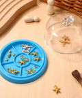 Pro Grade Watch Movement Dust Cover Tray With Six Slots Plastic Anti Dust Guard Accessory Storage Box For Watchmakers