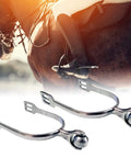 Stainless Steel Horse Spurs With Roller Ball For Training Durable Spurs For Men And Women Riders Smooth Rolling Ball Guides