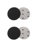 Solid 30 Pack Of Carbon Silicone Sanding Discs For Wet Or Dry Auto Metal Wood Polishing showing black and gray discs.