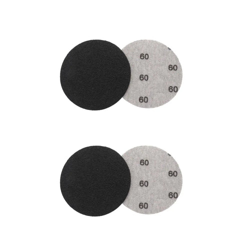 Solid 30 Pack Of Carbon Silicone Sanding Discs For Wet Or Dry Auto Metal Wood Polishing showing black and gray discs.