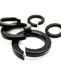 1000 Pcs Mixed M1.6 M2 M2.5 M3 M3.5 M4 M5 M6 M8 Black Stainless Steel Split Lock Washers With Elastic Gasket Kit In Box GB93 A2 304 Stainless Steel Heavy Duty Fastener Set, black split lock washers
