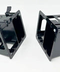 Combo Electrical And Low Voltage Old Work Box 2-Gang Cut-In Retrofit For Power And Data, black finish, dual gang view