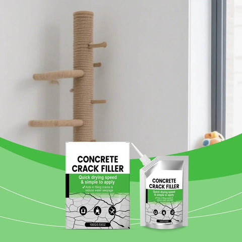 Crack Filler Quick Drying Patch and Repair Sealant for Driveways Patios Walls and Sidewalks Waterproof Patch Paste in pouch and box