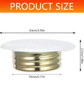 10 Pcs Universal Fire Sprinkler Concealment Cover Plates Thick Iron Decorative Pipe Caps size 8.6cm white and gold finish