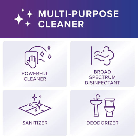Infographic showing benefits of Disinfectant Wipes With Accelerated Hydrogen Peroxide Ready To Use Unscented 60 Wipes In Slim Canister