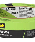 Rough Surface Extra Strength Painter's Tape 0.94 Inch By 60.1 Yard Indoor And Outdoor Pro Grade Masking Tape in roll packaging.