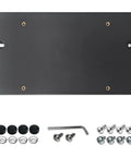 Audi Rear License Plate Bracket Holder For 2014 To 2024 A3 A4 A5 A6 A7 Q5 TT No Drill Easy Install Black ABS Plastic Frame With Screws And Caps