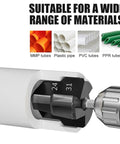 Heavy Duty Tungsten Carbide Step Drill Set For Ppr And Tpr Pipe Rupture Repair With Chamfer Bracket Plus Pagoda Bit 3 Piece Kit Fits Hand Drills Like A Champ, 24-31mm